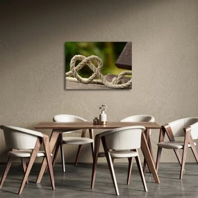 Obraz srdce z lana (70x50 cm)