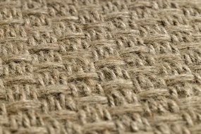 Koberec JUTE 3731 so strapcami, tmavobéžový