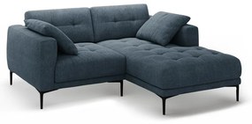 Tmavomodrá rohová pohovka (pravý roh/s leňoškou) Bemy – Micadoni