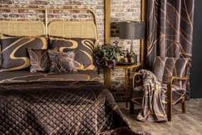 Dekoračný podnos ALISMA 2 1 hnedý / zlatý