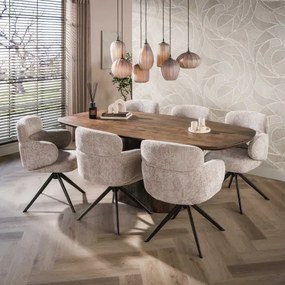 Jedálenský stôl 55-94 Central 215x105cm Masív Drevo Acacia - Komfort-nábytok