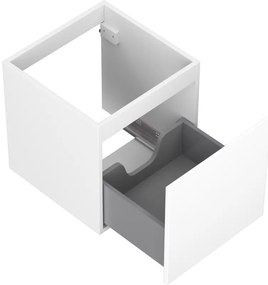 Mexen Orio, kúpeľňová skrinka 45 cm, 1 zásuvka, biela matná, 91A10-04547-1-BF01