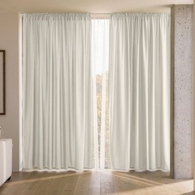 Goldea dekoračný záves marbella - smotanový 220x135 cm