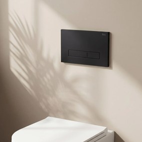 Rea Rea, ovládacie tlačidlo HD k podomietkovým WC systémom K011A-Q a Slim 024N, čierna matná, 245x160x35 mm, REA-E0633