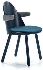 Jedálenská stolička uma s opierkami modrá MUZZA