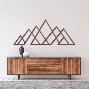 Drevený nástenný obraz geometrické hory | APALATU: HDF - Javor 70 x 31 cm 4559-102097 HDF0512