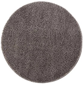 Dekorstudio Jednofarebný okrúhly koberec PULPY sivý Priemer koberca: 120cm