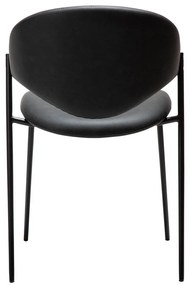 Čierna jedálenská stolička z imitácie kože Zone – DAN-FORM Denmark