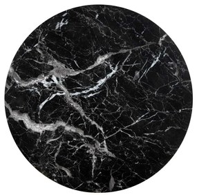 Konferenčný stolík Oreo, čierny mramor / čierna