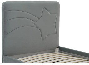 Sivá detská posteľ 90x200 cm Star – Scandic