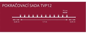 Svetelná reťaz Muchotrávka červená, 12 žiaroviek Filament, predĺženie