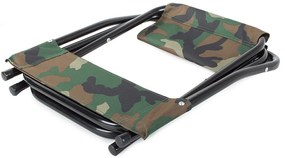 Verk 01671 Kempingová skladacia stolička 2 v 1 maskáč