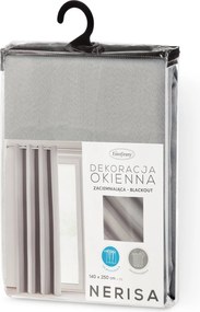 ZÁVES NA KÚŽKOCH NERISA 140X250 CM STRIEBORNÁ