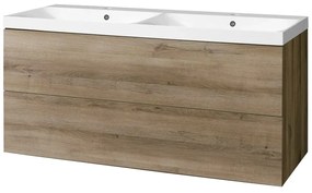 Mereo Mereo, Aira, kúpeľňová skrinka s umývadlom z liateho mramoru 121 cm, MER-CN743M