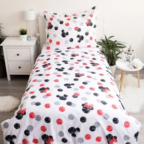 Jerry Fabrics Bavlnené obliečky 140x200 + 70x90 cm - Mickey a Minnie "Love 04"