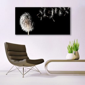 Obraz plexi Púpava kvet kvapky 120x60 cm