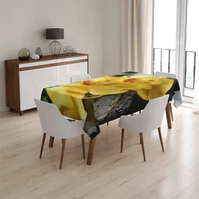 Sablio Obrus Žltá Orchidey - 90x90 cm