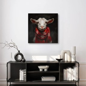 Vianočný obraz roztomilá koza