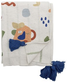 Bloomingville Mini Krémová detská deka z recyklovanej bavlny Sylvie