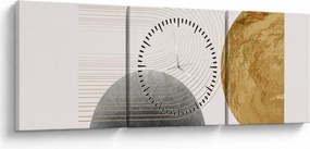 Obraz - Rustic Arches N⁰2 (s hodinami) (90x30 cm)