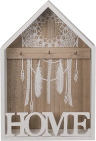 GiftyCity Drevená skrinka na kľúče Home
