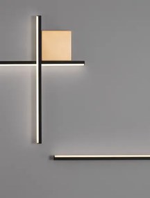 Dizajnové nástenné svietidlo Cross 50 zlatá