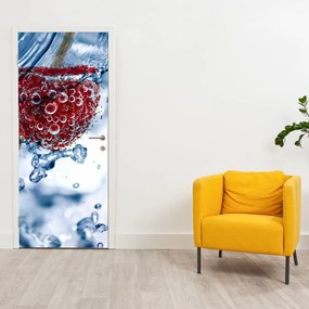 Fototapeta na dvere - Detail maliny vo vode (95x205cm)