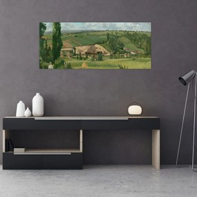 Obraz - Camille Pissarro, Landscape at Les Pâtis, Pontoise, reprodukcia (120x50 cm)