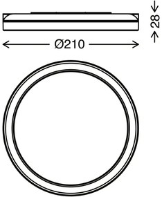 Briloner 3008-015 - LED Stropné svietidlo LED/8W/230V pr. 21 cm čierna IP44