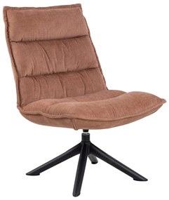 Otočné lounge křeslo Blizzard rosewood červeno-hnědé