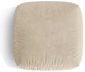 Béžová zamatová modulárna podnožka Martina – Micadoni