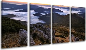 Obraz na stenu 4 dielny SLOVENSKO SK012E41