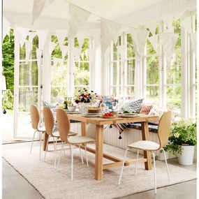 Jedálenský stôl z brúseného dubového dreva Rowico Brooklyn, 220 x 95 cm