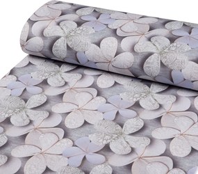 Biante Dekoračný obdĺžnikový obrus PML-032 Designové kvety na sivom 120x200 cm