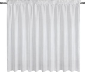 ZÁCLONA REBECCA NA PÁSKE 300X150 CM BIELA