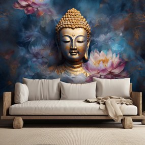 Gario Fototapeta Budha a kvety Materiál: Vliesová, Rozmery: 100 x 70 cm