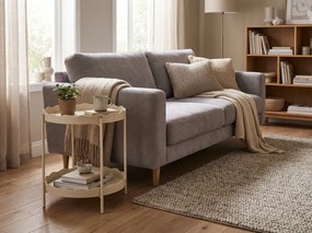 Odkladací stolík RAVELO Ø 40,5 cm, béžový