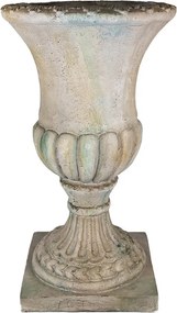 Béžovo-zelený antik kvetináč v barokovom štýle Baroque - 44*44*75 cm