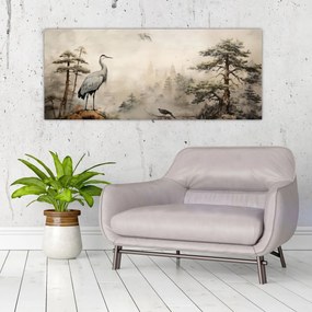 Obraz - Kreslená krajina (120x50 cm)