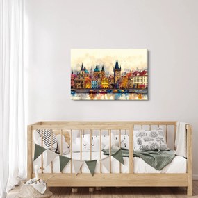Obraz - Jeseň v maľovanom meste (90x60 cm)