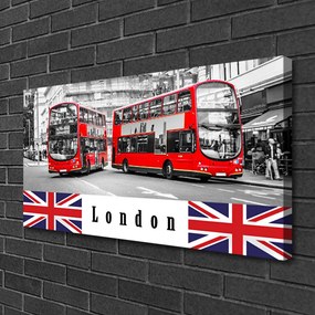 Obraz Canvas Londýn autobus umenie 120x60 cm