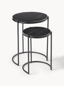 Mramorové pomocné stolíky Ella, 2 ks