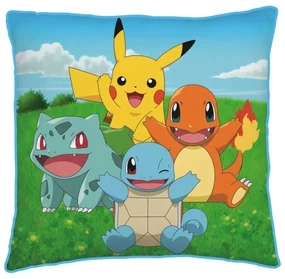 Vankúš Pokémon - Kanto Starters - 40 x 40 cm