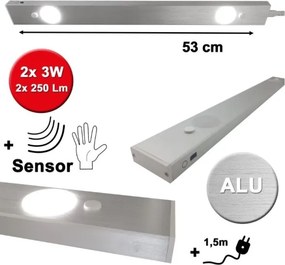 HiLite - LED Podlinkové svietidlo so senzorom BERN 2xLED/3W/230V 4000K