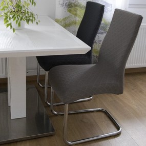 Home Elements Poťah na stoličku, tmavo sivý Množstvo: 1 ks