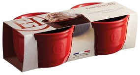 Súprava 2 červených formičiek ramequin Emile Henry N°10