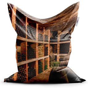 Sablio Sedací vak Vinná pivnica - 200x140 cm