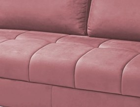 Rohová sedacia súprava Paris, staroružová látka, ľavý roh