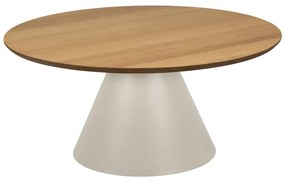 Konferenčný stolík Soli 85 cm sivý/dub prírodný