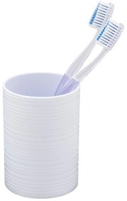 Biely plastový téglik na zubné kefky Lyon – Allstar